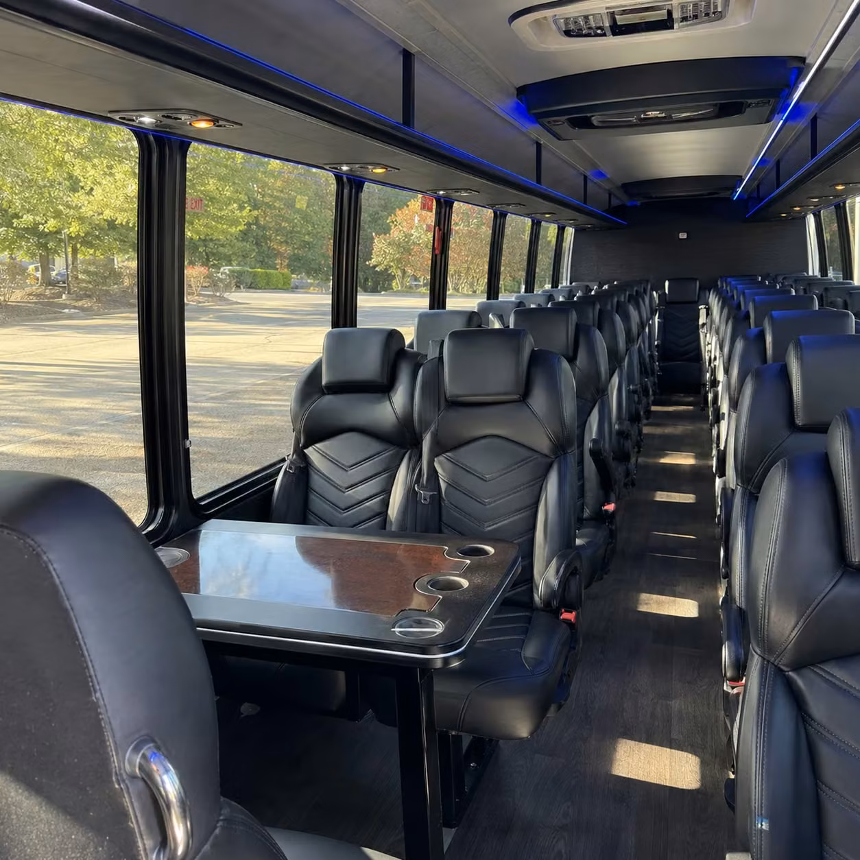 28 passenger minibus interior