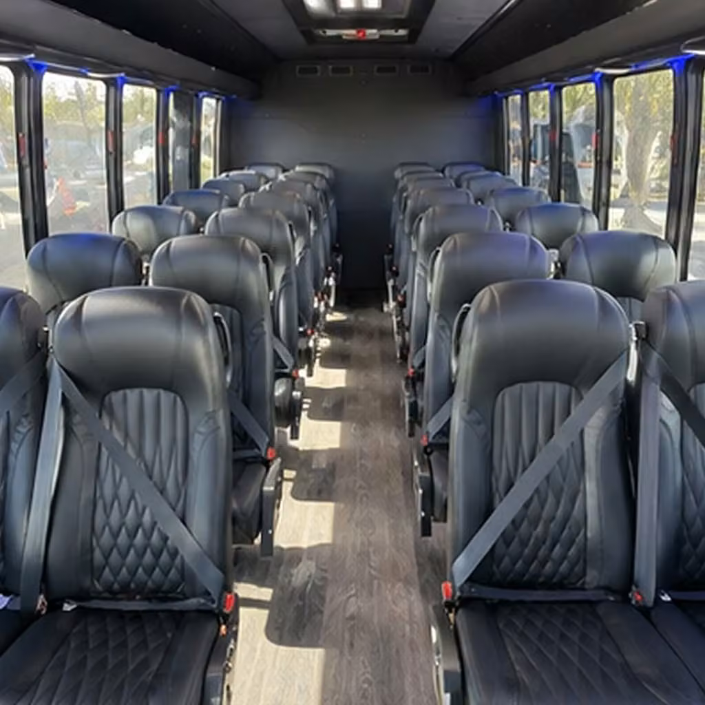 30 passenger minibus inside