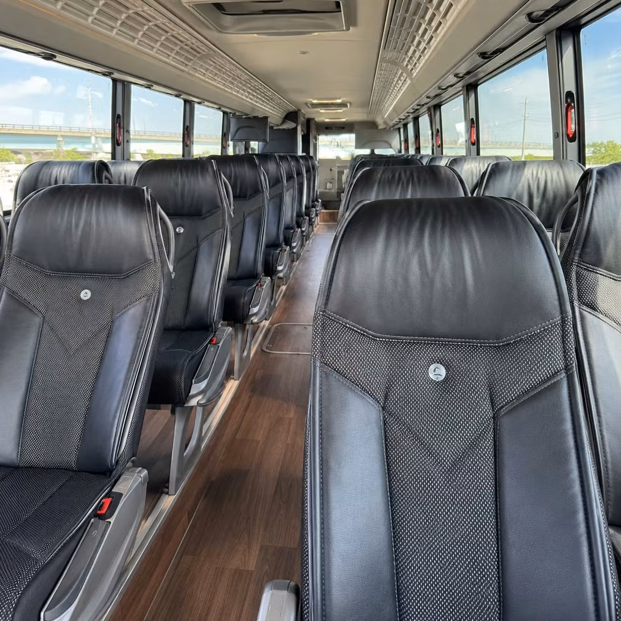 orem charter bus interior