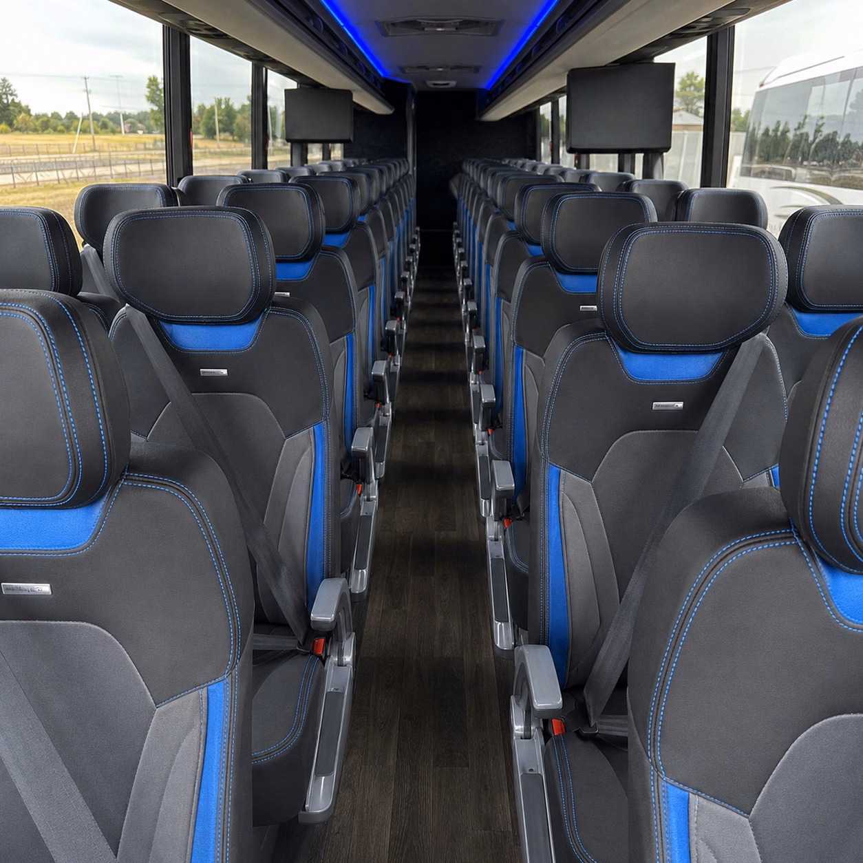 orem charter bus rental inside