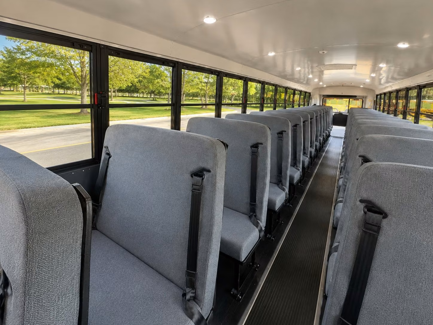 school bus inside