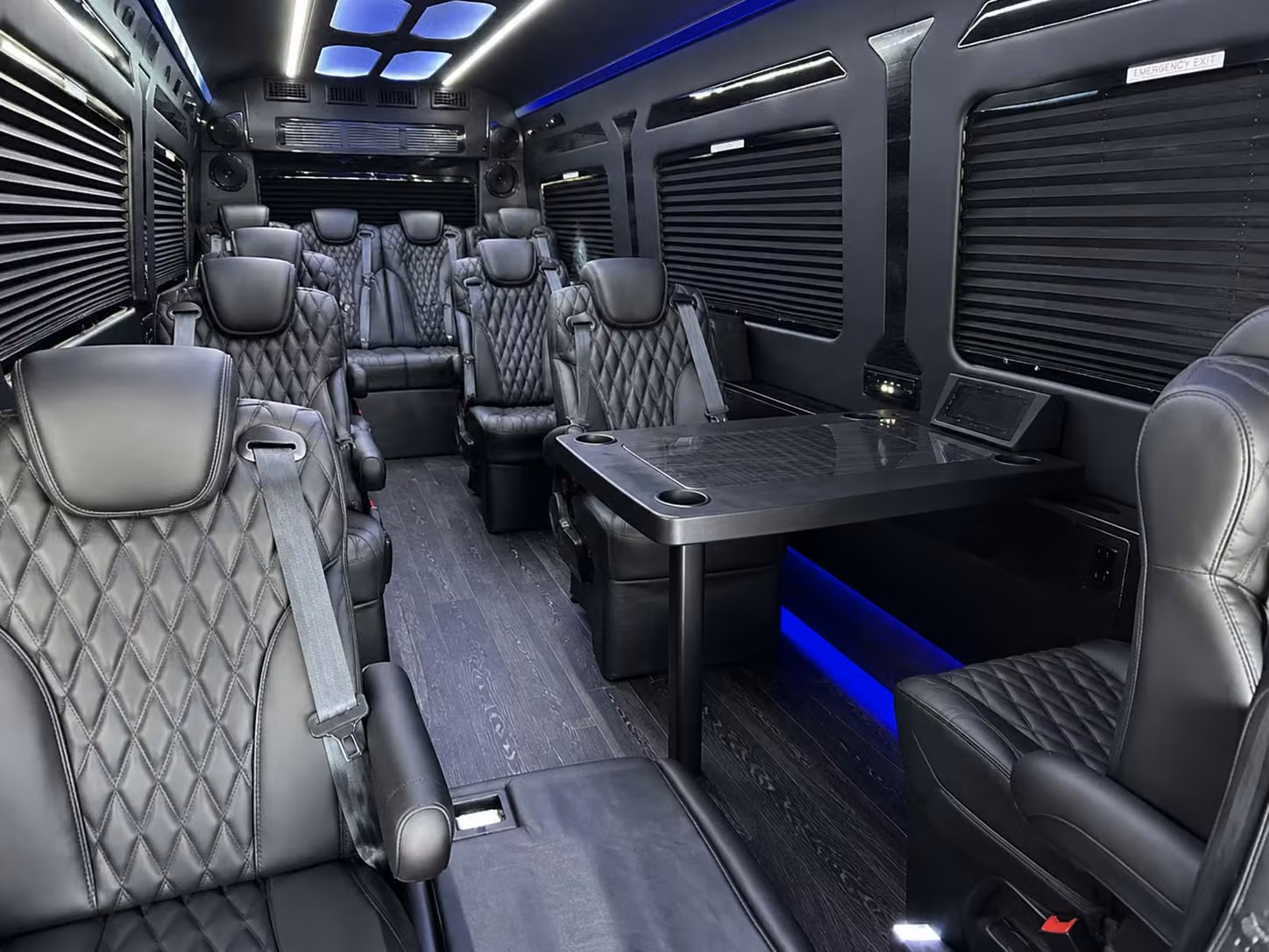 sprinter van with driver inside
