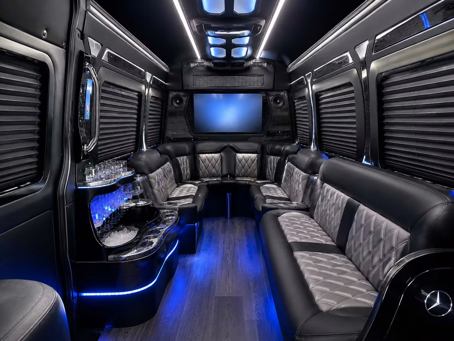 wedding day sprinter vans and shuttle buses for bridal parties in orem